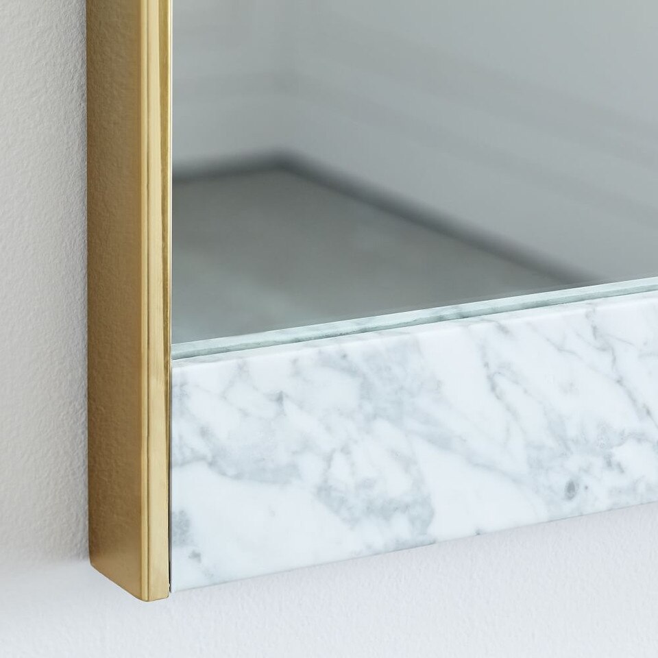 Marble & Brass 183 cm Floor Mirror West Elm UK